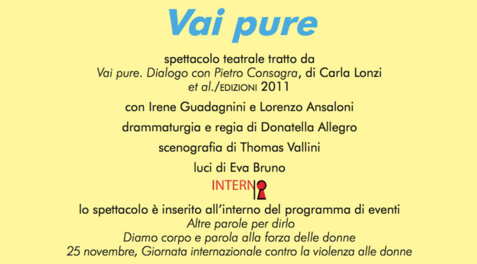 Vai pure. Dialogo con Pietro Consagra Vai pure