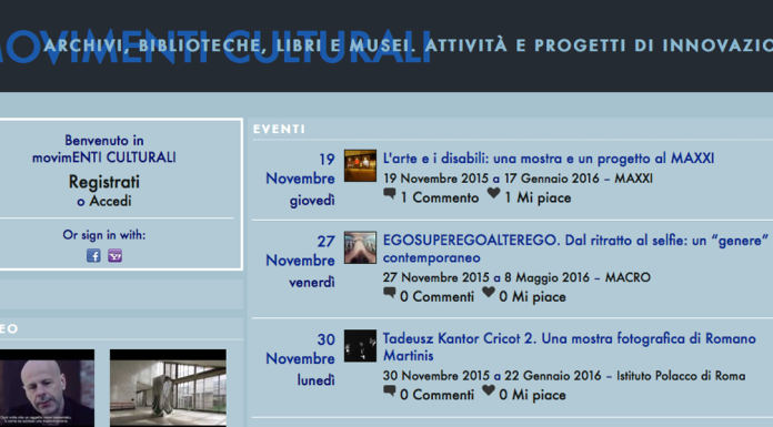 movimENTI CULTURALI moviMENTI CULTURALI