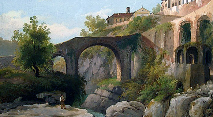 «Studi di storia lunigianese» di Pietro Ferrari Bagnone in Lunigiana. Dipinto di Giuseppe Alinovi (1811-1848)