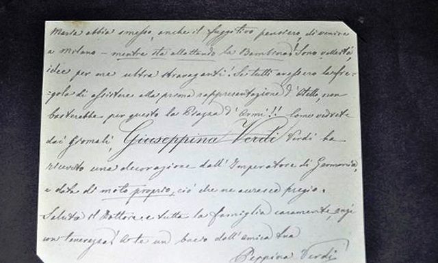 L’ultima lettera di Giuseppe Verdi: una misteriosa sparizione