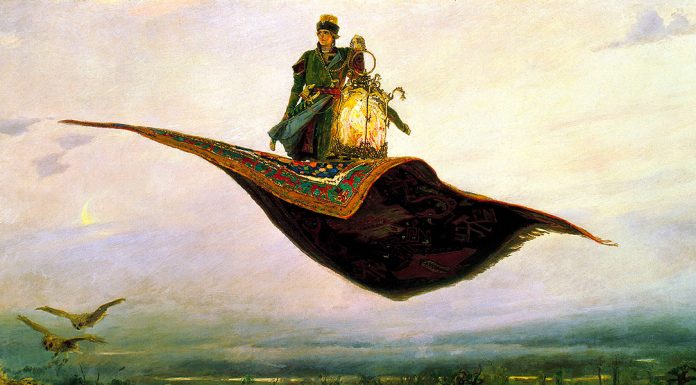 «Vathek» di William Beckford The Flying Carpet. Viktor Vasnetsov (1848-1926)