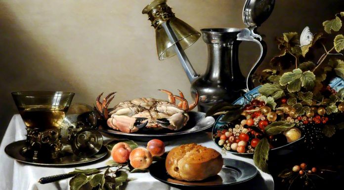 «Il confetturiere, l’alchimista, il cuciniere piemontese di Real Casa Savoia» di Teofilo Barla Still Life. Food, Glasses And A Jug On A Table. Pieter Claesz (1597-1660)