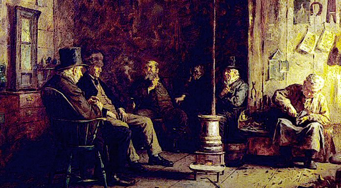 «Atto e valore» di Calogero Angelo Sacheli The Nantucket School Of Philosophy. Eastman Johnson (1887)