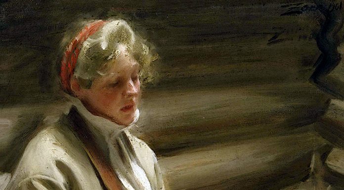 «Figli e amanti» di David Herbert Lawrence Girl knitting (1901). Anders Zorn