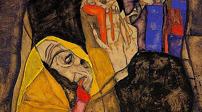 «Tribolato Bonomo» di Auguste de Villiers de L’Isle-Adam The Blind, 1913. Egon Schiele
