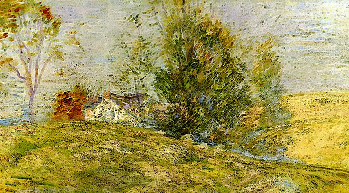 «La casa dei melograni» di Oscar Wilde Artist's Home in Autumn, Greenwich, Connecticut. John Henry Twachtman. 1895