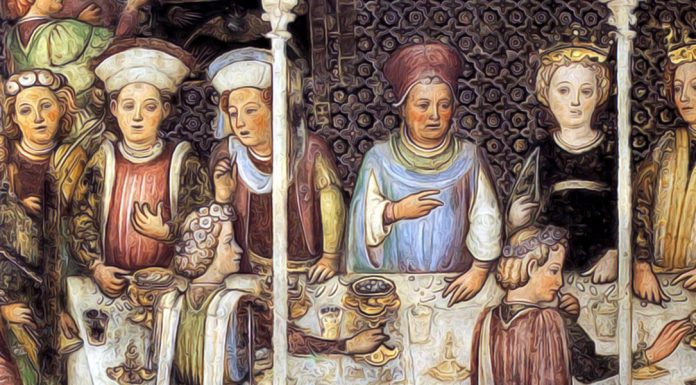 Nuovo ePub. «Annali d’Italia» di Lodovico Antonio Muratori Fratelli Zavattari - Banchetto di nozze - Cappella di Teodolinda - Duomo di Monza - 1444