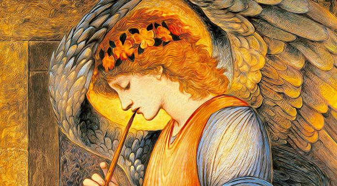 Nuovo ePub. “La visita meravigliosa” di Herbert George Wells An Angel Playing a Flageolet, 1878 di Edward Burne-Jones (1833–1898)