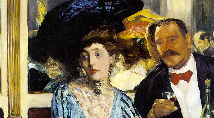 “L’anello di Teodosio” di Luigi Chiarelli Chez Mouquin. William James Glackens