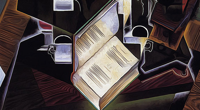 “Il libro nero” di Luigi Chiarelli Book, Pipe and Glasses. Juan Gris