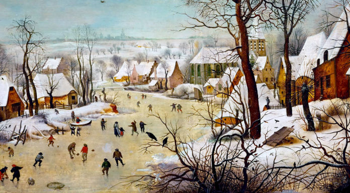 “Bruegel” di Felix Timmermans Winter Landscape with Skaters and a Bird Trap. Pieter Bruegel the Elder