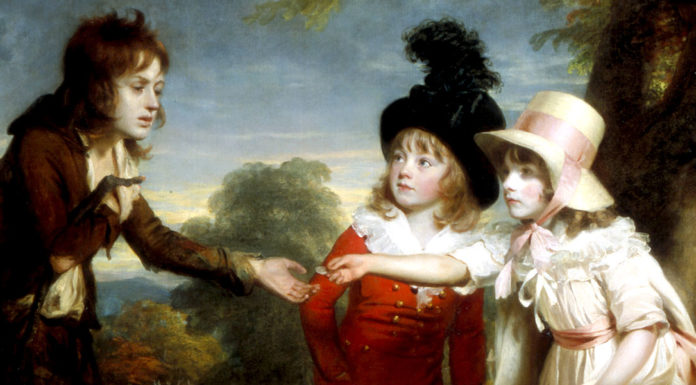 “Nennella o le uova di pasqua” di Giuseppe Sacchetti Portrait of Sir Francis Ford’s Children Giving a Coin to a Beggar Boy, by William Beechey, 1793. Tate Museum, London.