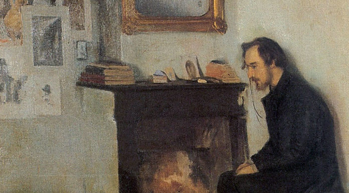 “L’ombra del delitto” di Edward Phillips Oppenheim Portrait of Eric Satie. Santiago Rusinol