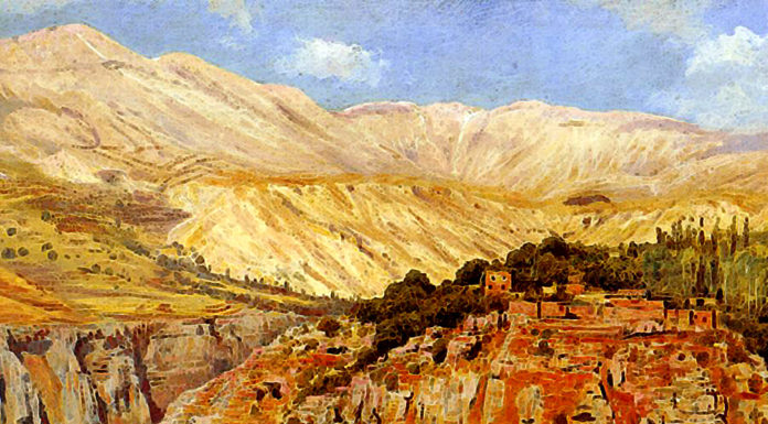 “Galoppate nell’Islam” di Francesco Cucca Village in Atlas Mountains, Morocco. Edwin Lord Weeks