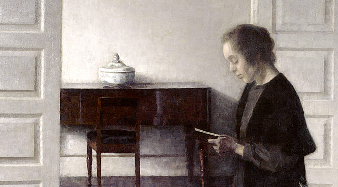 “La signorina Anna” di Paola Drigo Interior with a Reading Lady. Vilhelm Hammershoi