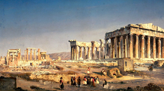 “Viaggio in Grecia” di Saverio Scrofani The Parthenon. Ippolito Caffi