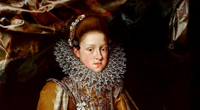 “Considerazioni sopra il discorso del sig. Galileo Galilei intorno alle cose … muouono” di Arturo Pannocchieschi Frans Pourbus the Younger (1569–1622). Portrait of Archduchess Maria Maddalena of Austria (1589-1631)