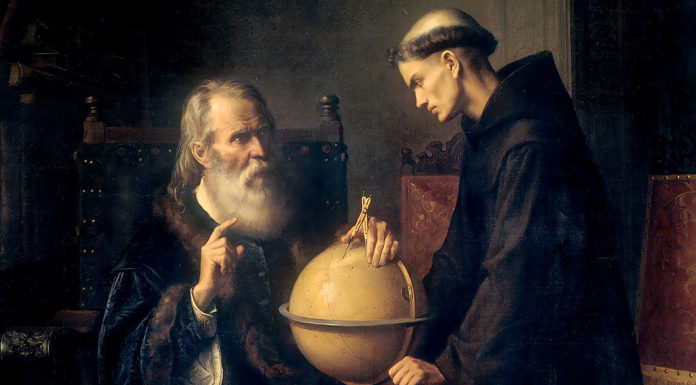 “Discorso al serenissimo don Cosimo 2. gran duca di Toscana intorno alle cose, che stanno in sù l’acqua…” di Galileo Galilei Galileo Demonstrating the New Astronomical Theories at the University of Padua. Félix Parra