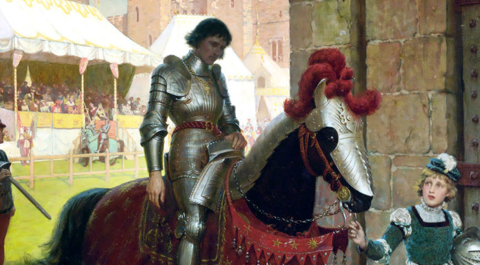 “Il cavaliere avaro” di Rachmaninov Vanquished di Edmund Blair Leighton