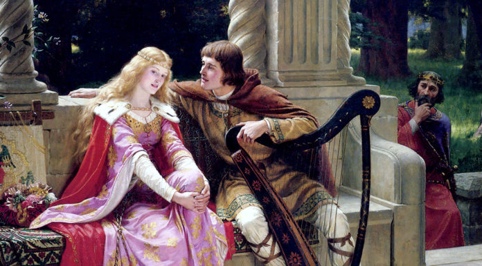 “Appunti per la storia del ciclo brettone in Italia” di Arturo Graf “Tristan and Isolde”. Edmund Blair Leighton