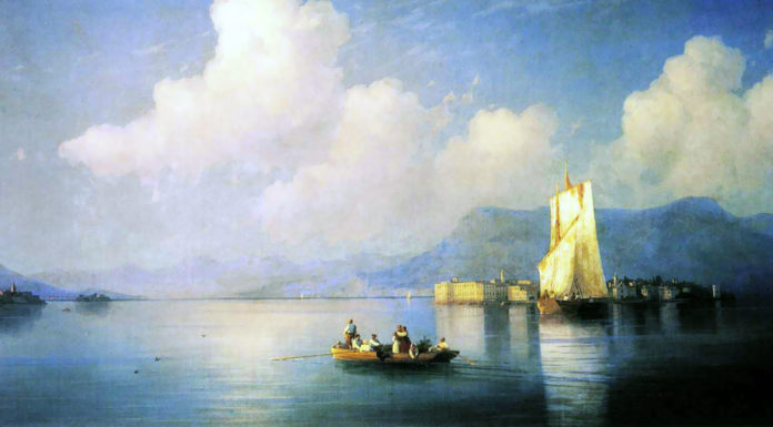 “Goethe e il lago Maggiore” di Arturo Farinelli Lake Maggiore in the Evening. Ivan Aivazovsky