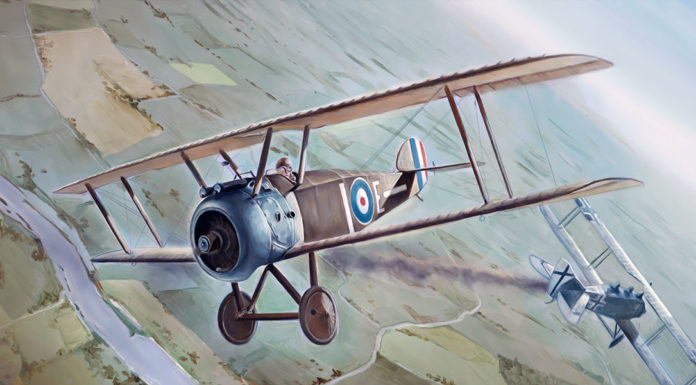 “Voli di guerra” di Otello Cavara Aereo biplano