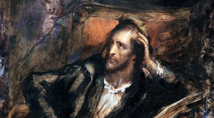 “La morte di Faust” di Arturo Farinelli Faust in His Study by Ary Scheffer, c. 1831