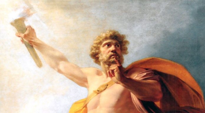 Op. 43, “Ouverture” di Beethoven “Prometheus Brings Fire to Mankind” di Heinrich Füger