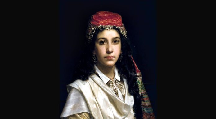 “La vita intima e la vita nomade in Oriente” di Cristina Belgioioso Young lady wearing a middle-eastern costume. Jan Portielje (1829–1908)