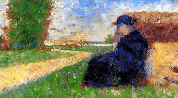 “Sceptica” di Adolfo Levi Large Figure in a Landscape. Georges Seurat