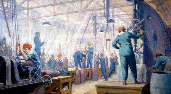 “Le donne che lavorano” di Cordelia Women Operators. George Agnew Reid (1860–1947)