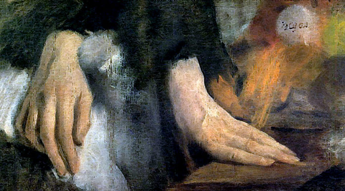 “La vista e il tatto nella percezione dello spazio” di Enzo Bonaventura Edgar Degas. Study of Hands. 1860