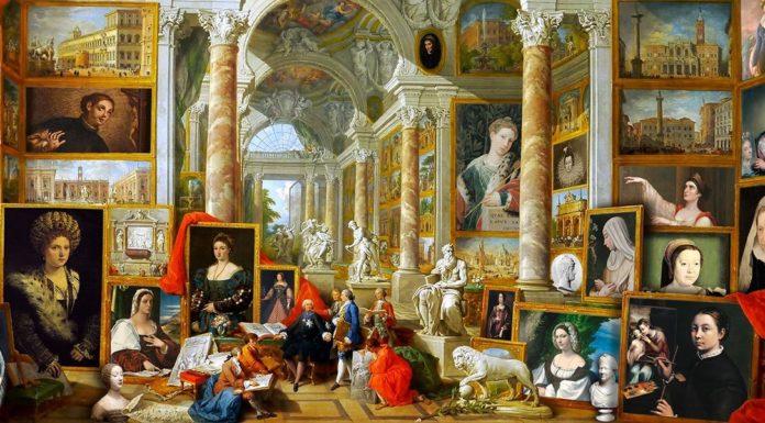 “Il Plutarco femminile” di Pietro Fanfani Giovanni Paolo Pannini “Galleria di vedute di Roma moderna”, elaborato da Alberto Montemagni, albertomontemagni@gmail.com