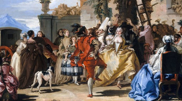 “Mastro da Ballo” di Ercole Santucci “Una danza in campagna” (1755) di Giandomenico Tiepolo