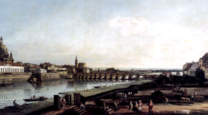 “Lettere” di Giovanni Lodovico Bianconi Dresden from the Right Bank of the Elbe, above the Augustusbrücke. Bernardo Bellotto