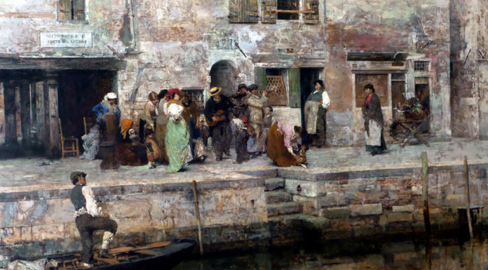 “Racconti e bozzetti” di Enrico Castelnuovo “Musici ambulanti” di Giacomo Favretto