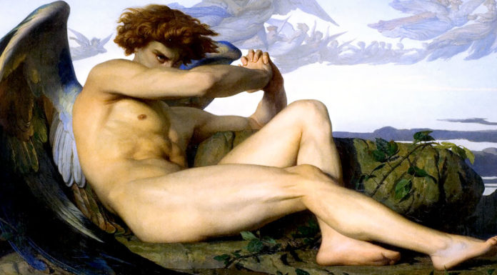 “Il diavolo” di Arturo Graf Fallen Angel (1847). Alexandre Cabanel