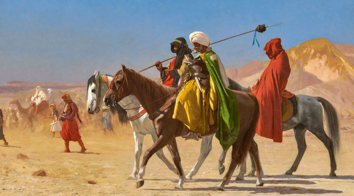 “Storia dei musulmani di Sicilia” di Michele Amari Jean-Léon Gérôme. Riders Crossing the Desert