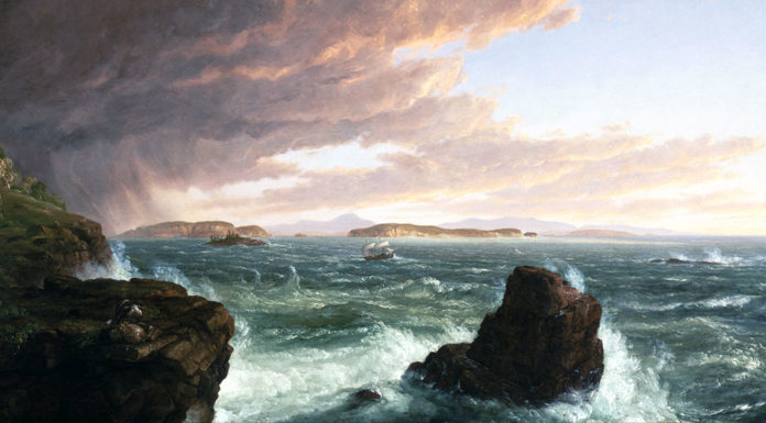 “I Robinson italiani” di Emilio Salgari View Across Frenchman’s Bay from Mount Desert Island, After a Squall. Thomas Cole