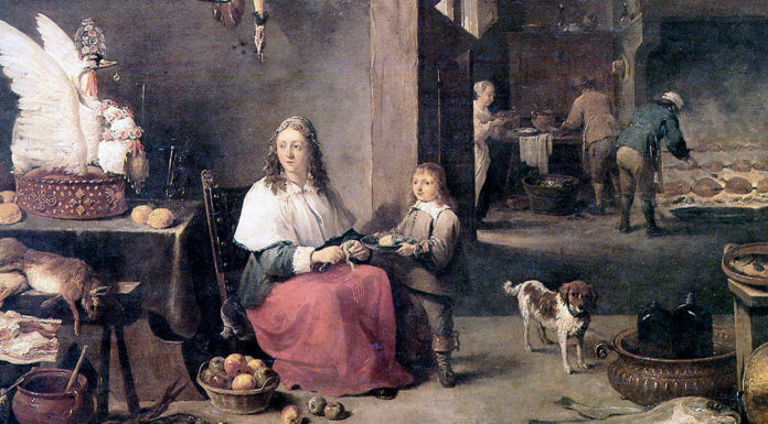 “Ricettario domestico” di Italo Ghersi Kitchen. David Teniers the Younger