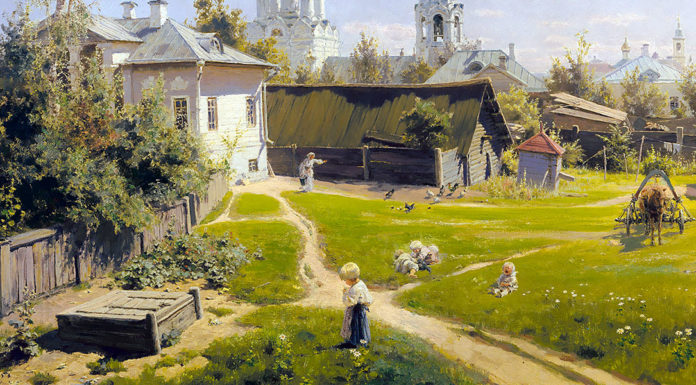 Arenskij. Opera 35a Cortiletto moscovita di Vasilij Dmitrievič Polenov, 1878