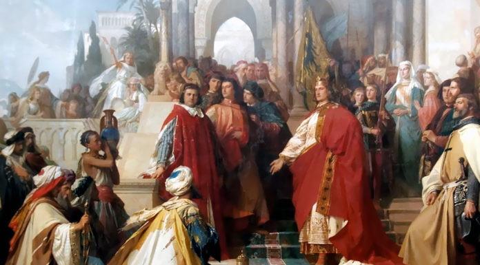 “Cronica” di Salimbene da Parma The Court of Emperor Frederick II in Palermo. Arthur von Ramberg