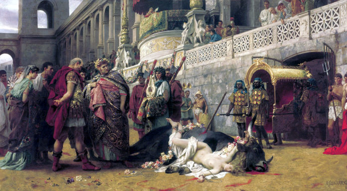 “Roma nella memoria e nelle immaginazioni del Medio Evo. Volume I” di Arturo Graf Una Dirce cristiana, 1897. Henryk Siemiradzki