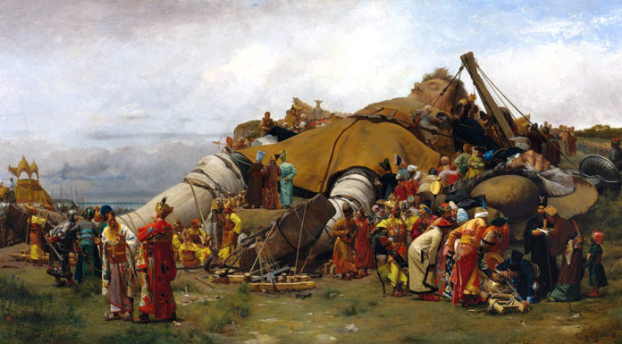 “Viaggi di Gulliver nelle lontane regioni” di Jonathan Swift Gulliver and the Liliputans. Jean-Georges Vibert
