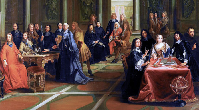 “Discorso sul metodo” di René Descartes (alias Renato Cartesio) Queen Christina of Sweden and her Court. Pierre-Louis Dumesnil