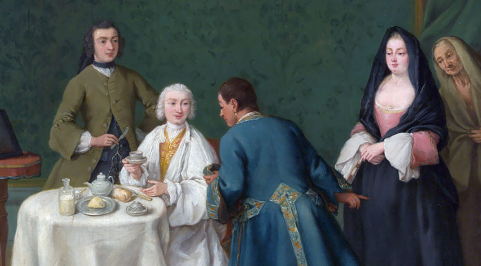 “La vita italiana nel settecento” La tentazione (1746). Pietro Longhi (1701–1785)