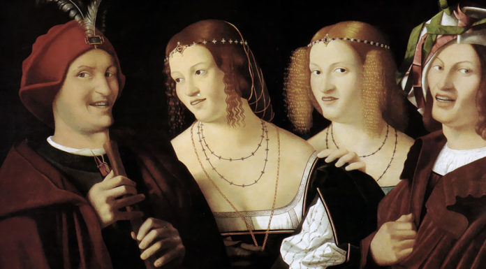 Giordano. “La cena delle beffe” Quattro Personaggi Che Ridono. Bartolomeo Veneto