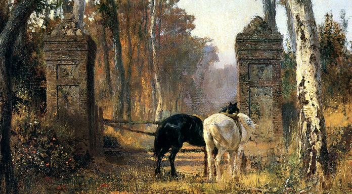 Beethoven. Romanza n° 2, Op. 50 Old Gates. Normandy. Vasily Polenov