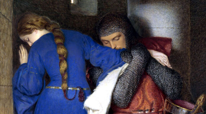 “Una donna uccisa con la dolcezza” di Thomas Heywood Hellelil and Hildebrand, the Meeting on the Turret Stairs. Frederick William Burton