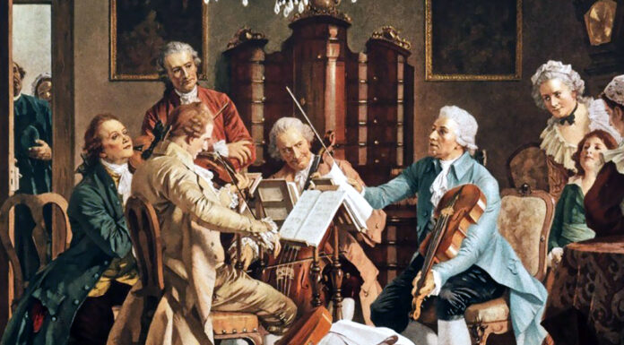 Haydn. Opera 33, n° 2 Joseph Haydn playing string quartets